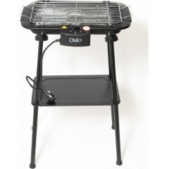 Osio OGB-2440 Επιδαπέδια Ηλεκτρική Ψησταριά Σχάρας 2000W με Ρυθμιζόμενο Θερμοστάστη 37.4x21.9εκ.